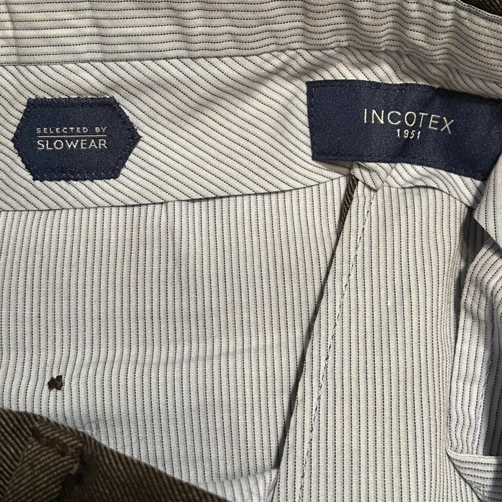 SLOWEAR INCOTEX Wool Dress pants W-34 - Picture 3 of 7